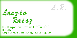 laszlo raisz business card